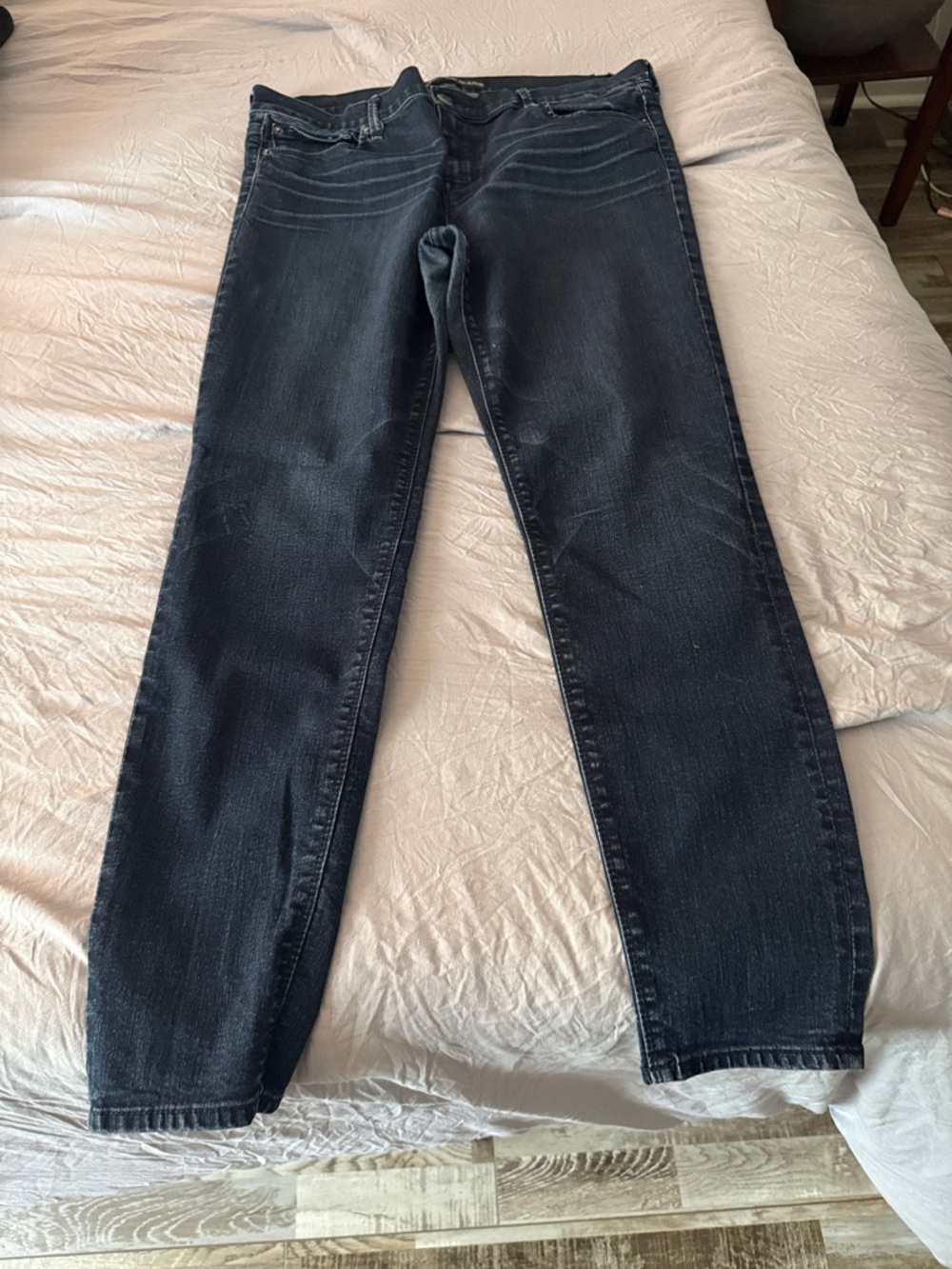 Express Women's Dark Indigo Straight Leg Jeans